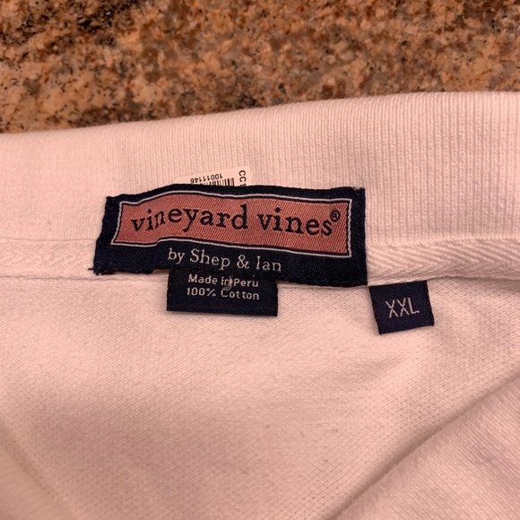 Vineyard Vines XXL White Long Sleeve Polo - Picture 2 of 2